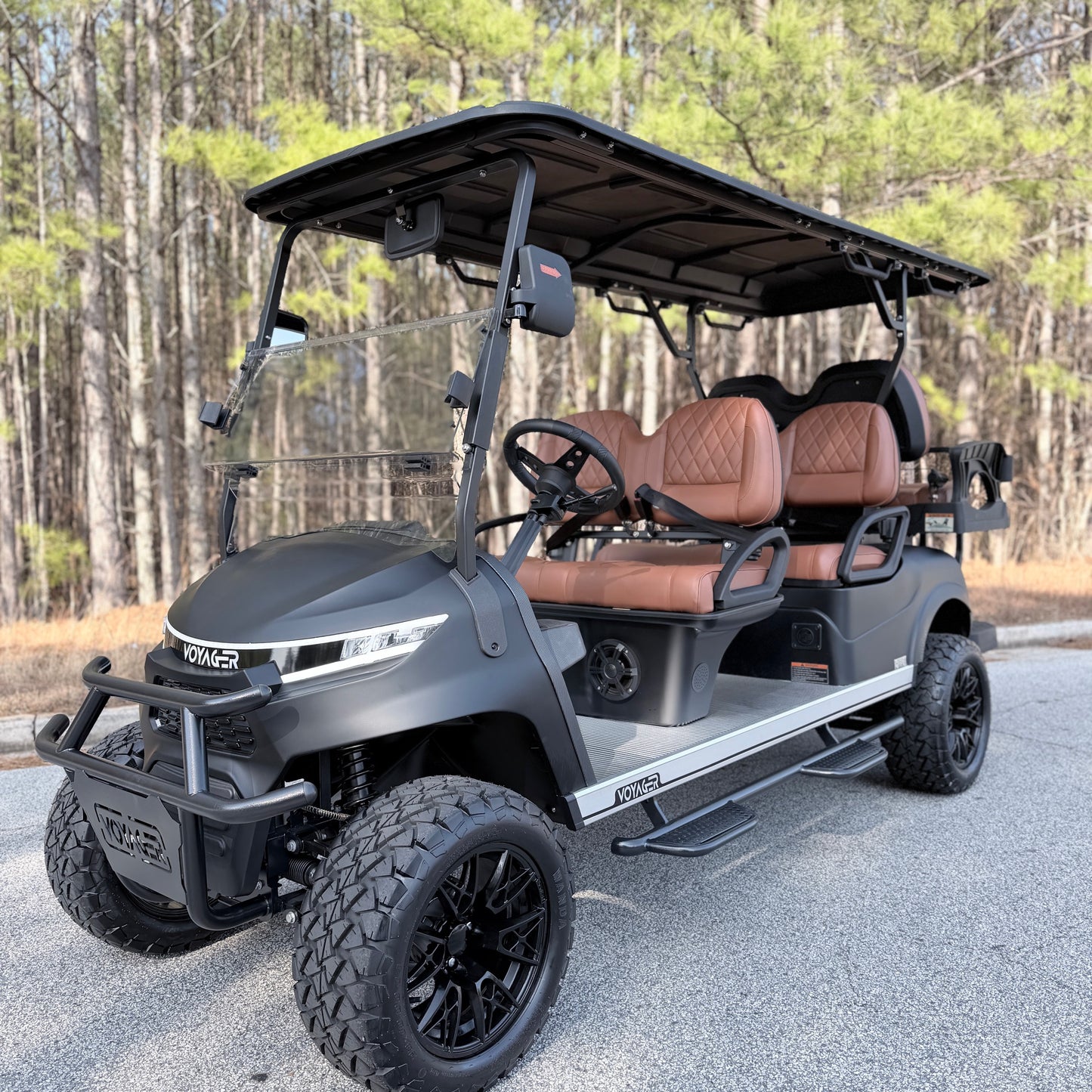 Voyager Patriot Lifted 6-Passenger w Upgrades - 2026 72V Lithium - Midnight Matte $15,335 (Copy)
