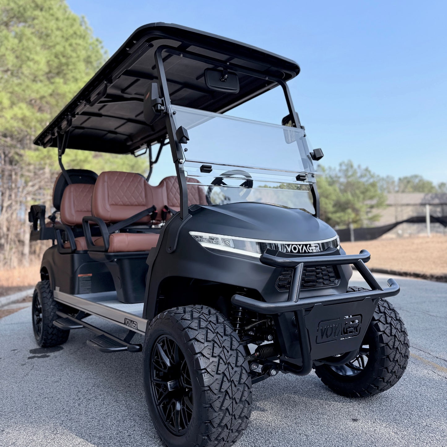Voyager Patriot Lifted 6-Passenger w Upgrades - 2026 72V Lithium - Midnight Matte $15,335 (Copy)