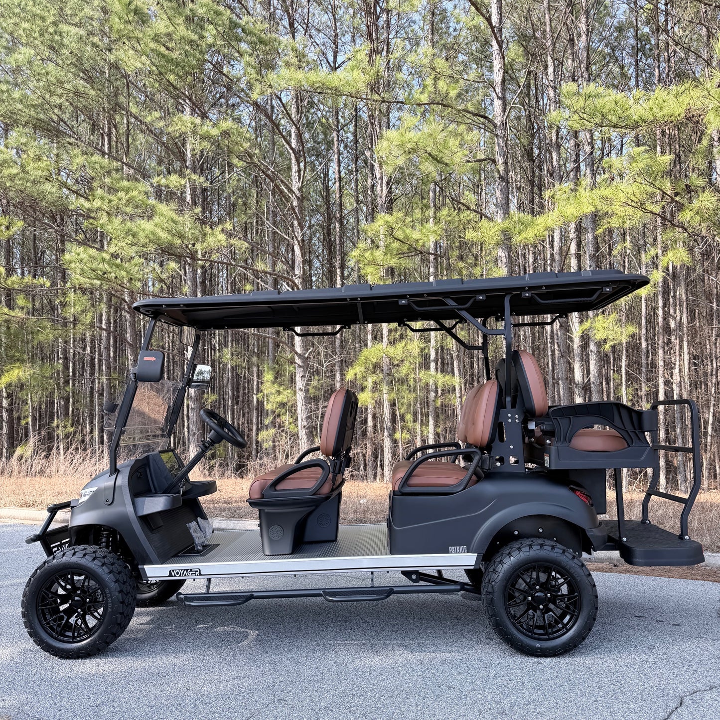 Voyager Patriot Lifted 6-Passenger w Upgrades - 2026 72V Lithium - Midnight Matte $15,335 (Copy)