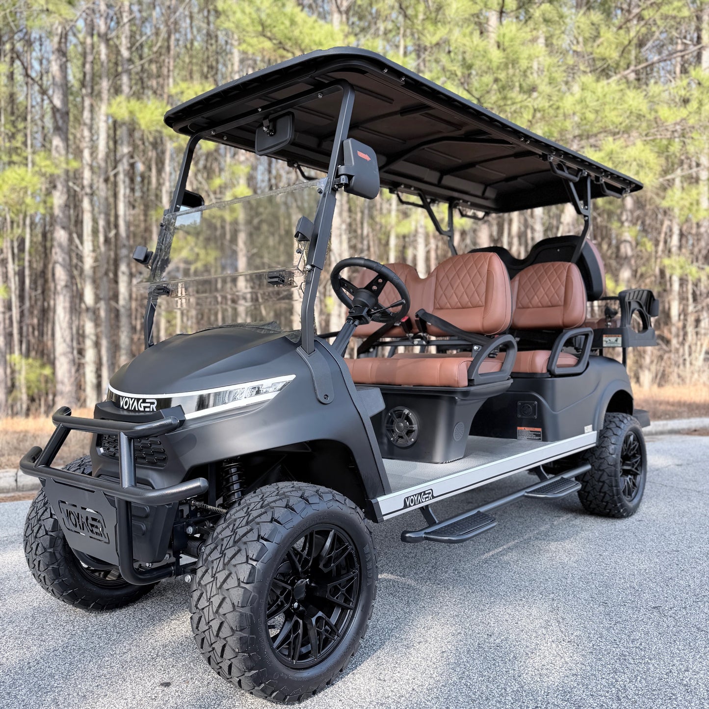 Voyager Patriot Lifted 6-Passenger w Upgrades - 2026 72V Lithium - Midnight Matte $15,335 (Copy)